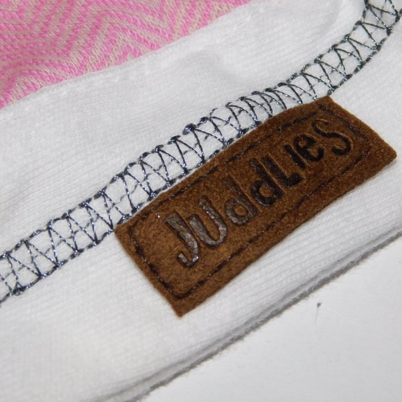 Juddlies Pink Bunny Rabbit Dog Organic Security Blanket Baby Lovey Nunu Soother - Picture 3 of 5